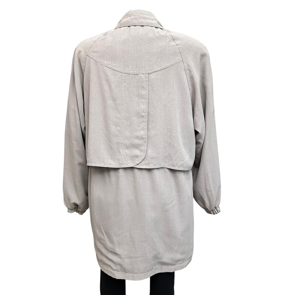 Andy Johns Womens Vintage Utility Field Trench Jacket Oversized Lilac‎ Sz S - Picture 4 of 10